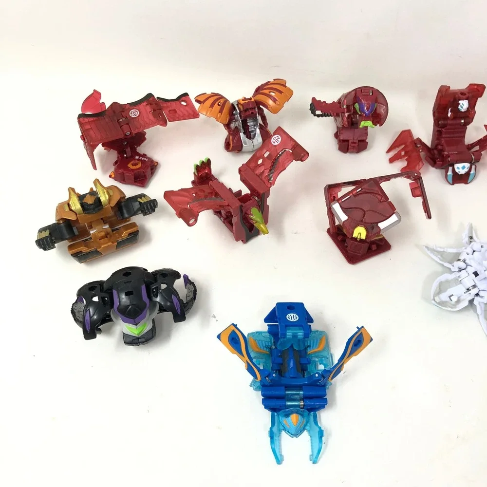 Bakugan Geogan Rising Armored Alliance‎ Lot 12 Figures 4 Magnetic Cards Tokens